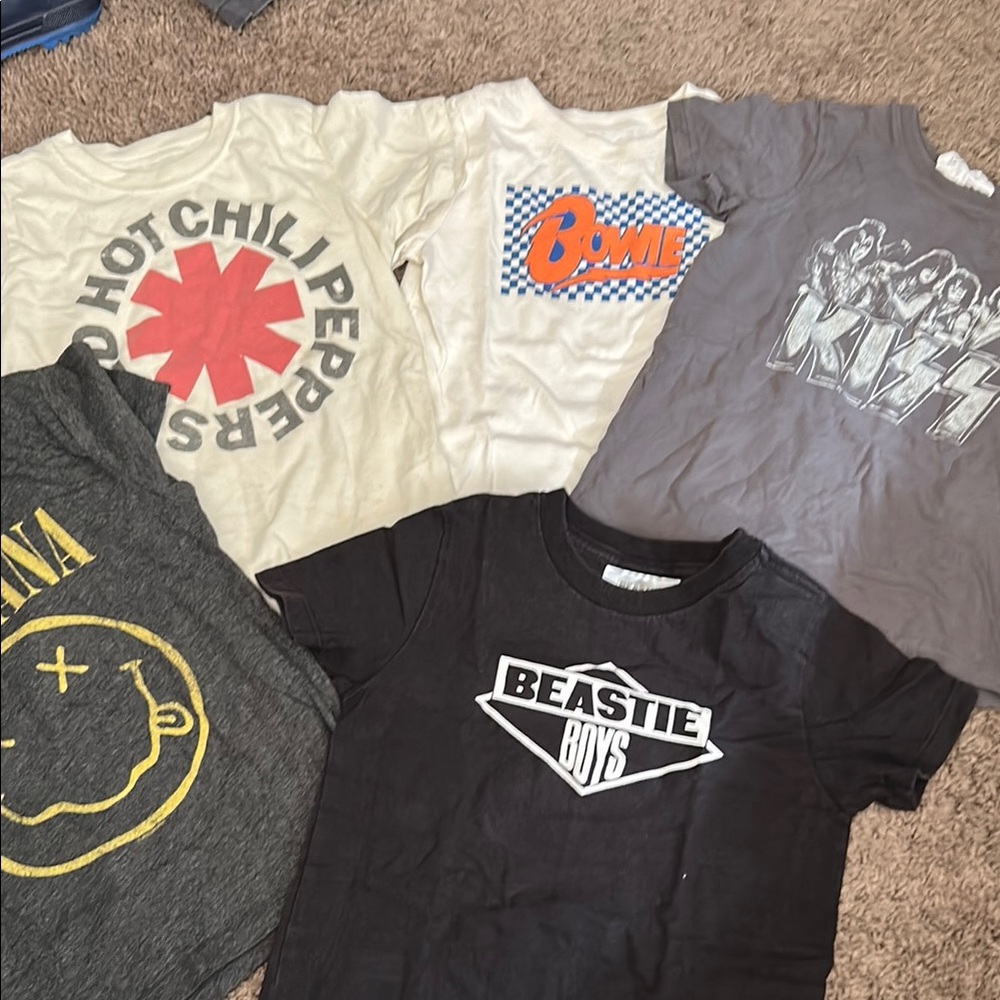 Kids Graphic Band T-Shirts Set